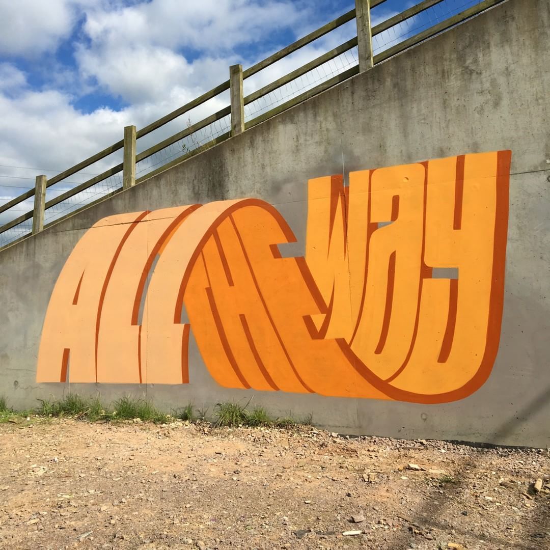 L’artiste britannique PREF s’intéresse depuis une vingtaine d’année à l’esthétique du graffiti. Il travaille ainsi sur les typographies #3dtypography