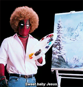 Deadpool 2 Teaser 24 ᴍᴀʀᴠᴇʟ Deadpool Nerd Art Bob Ross