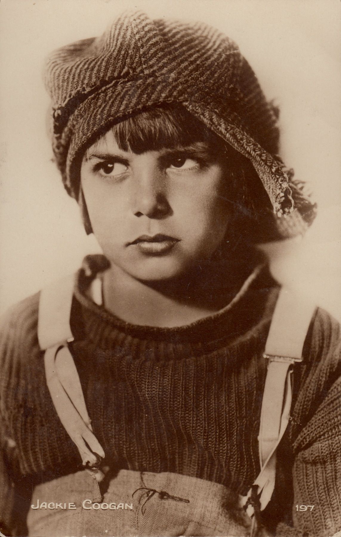 Child Star JACKIE COOGAN (1914-1984) a natural mimic, was discovered in
