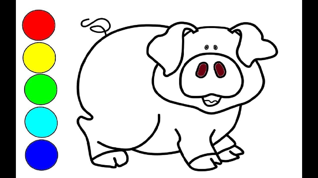 Wie Zeichne Schwein Schwein Malerei Schwein Malvorlagen Farbe Lern Zeichnen Farben Lernen Auto Zeichnen
