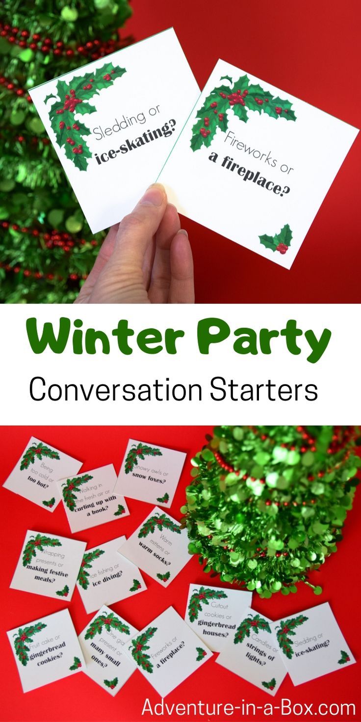 Winter Conversation Starters for Christmas & New Year Party