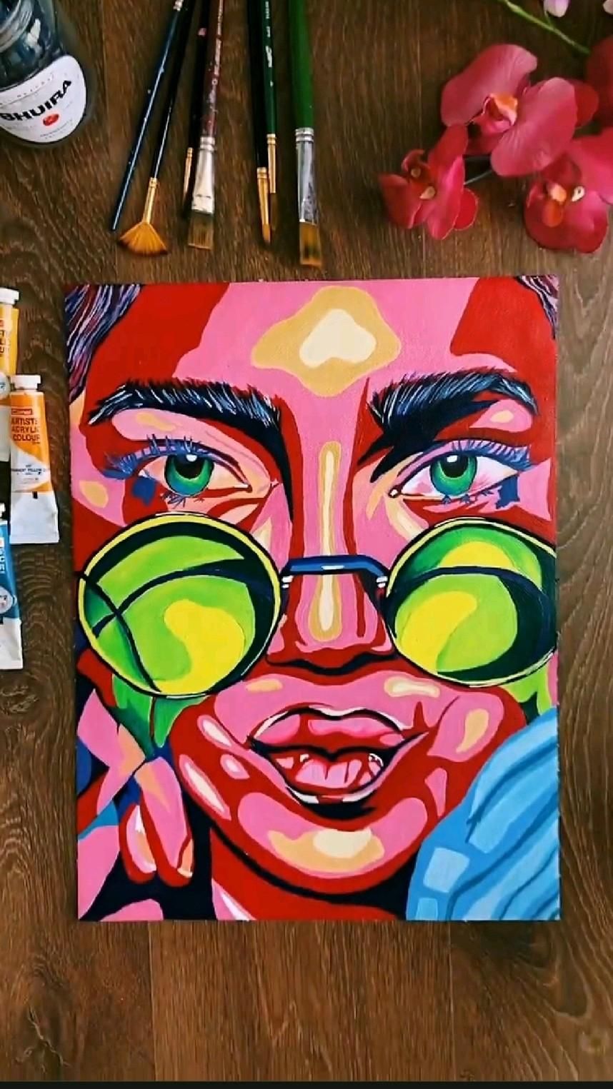 Try something new❤️.#painting #art #creative #craft