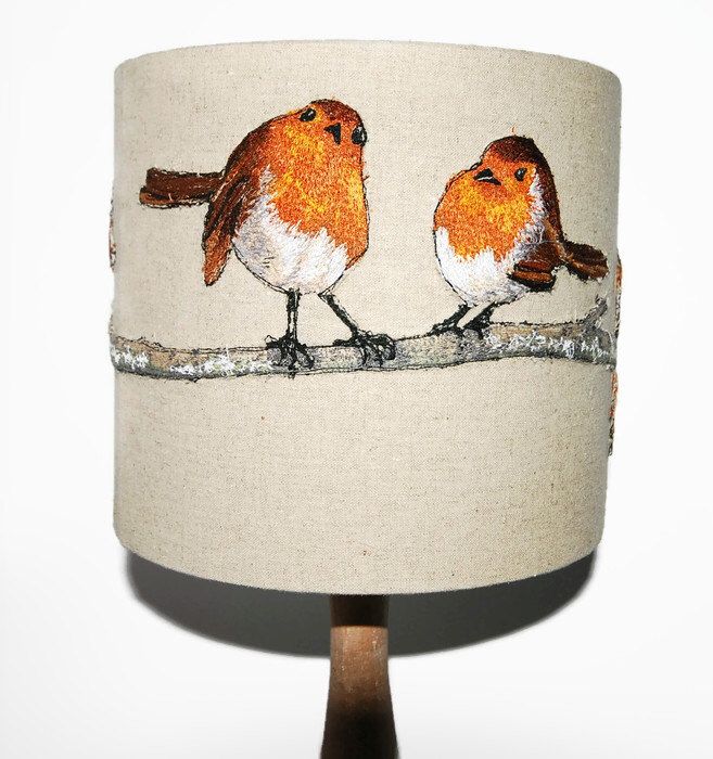 Garden Birds Lampshade by Irish Artist Grace Scott Garden Birds Lampshade by Irish Artist Grace Scott