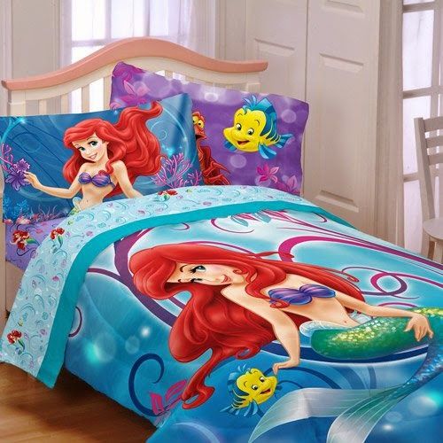 Bedroom Decor Ideas And Designs How To Decorate A Disney S Princess Ariel Themed The Litt Mermaid Toddler Bedding Kids Comforter Sets Mermaid Bedding Kids Comforter Sets, The Little Mermaid Toddler Bedding