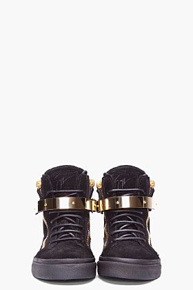 SneakersHardcore Love Gold Trim Black Zanotti Giuseppe August vN80mnw