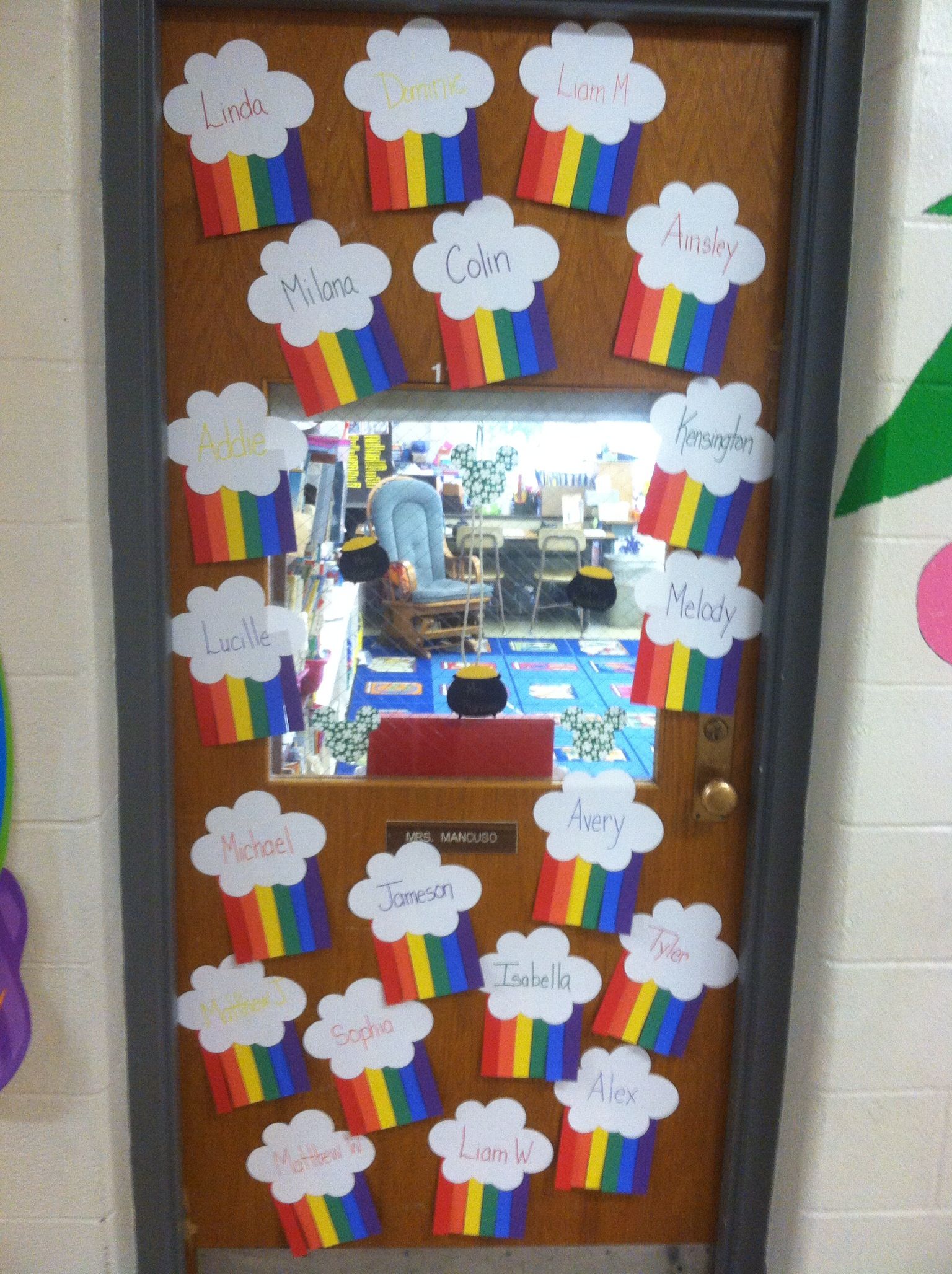 March Rainbow Classroom Door Rainbow Classroom Door School Doors Classroom Door