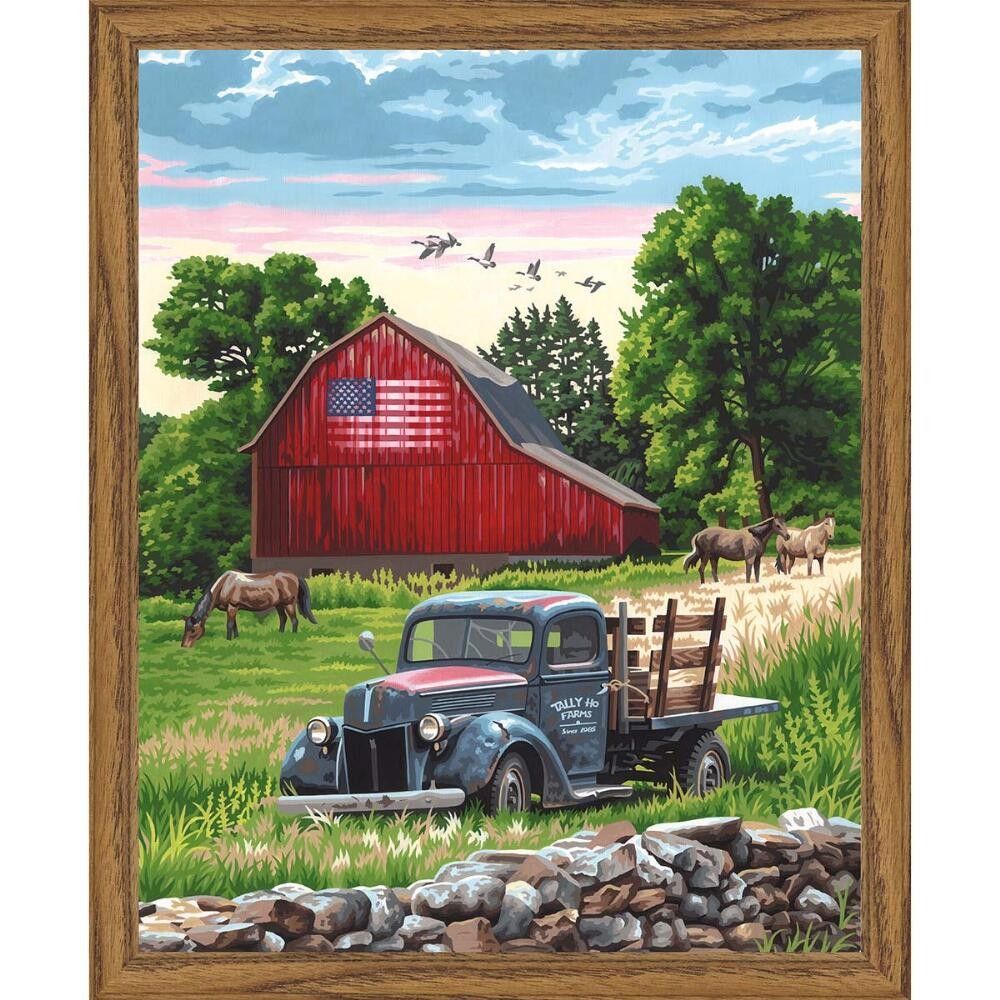 Pin by Rita Stanley on paint by numbers | Farm scene painting, Paint by Paint By Number On Textured Art Board