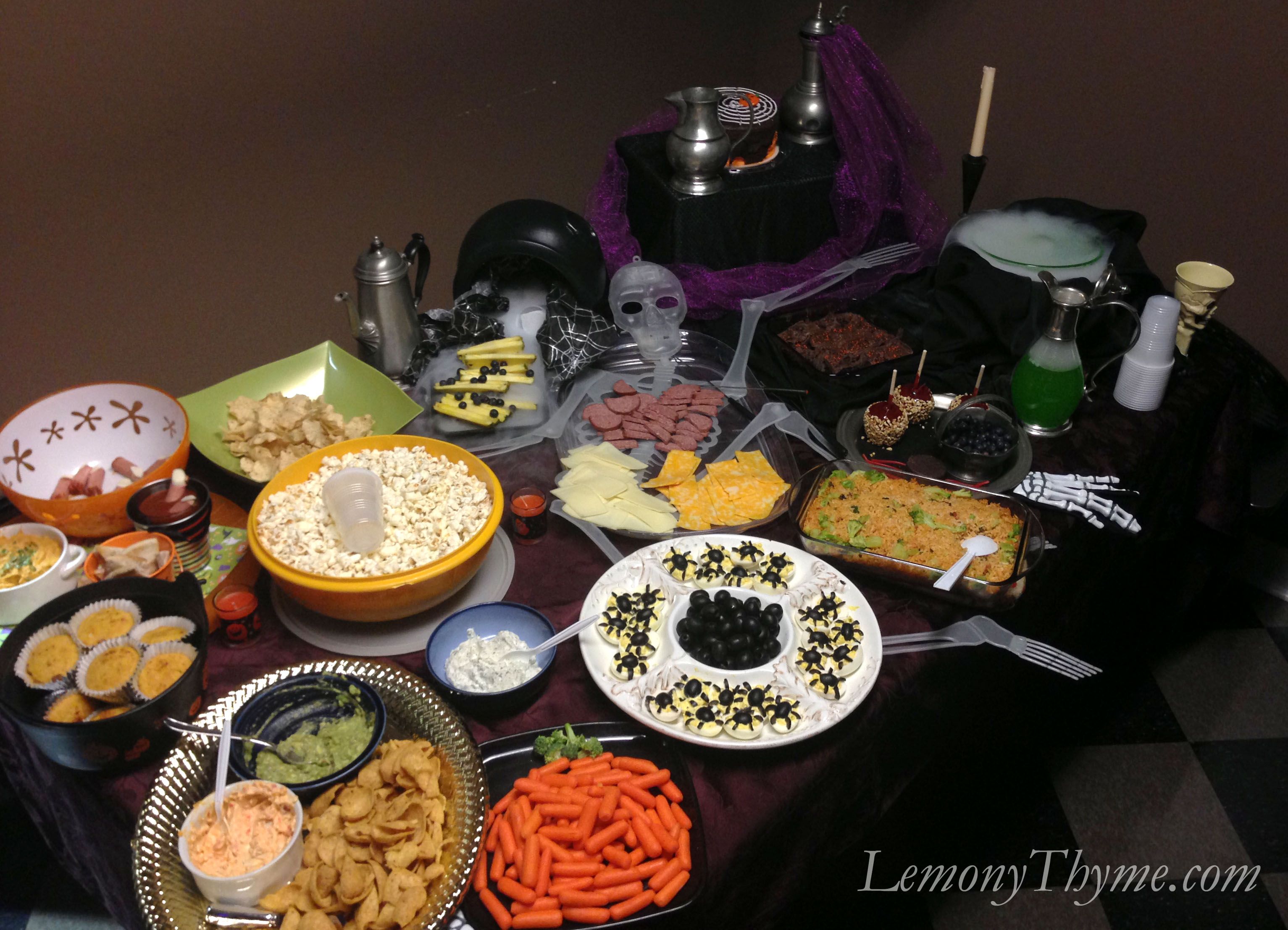Halloween Buffet 2012 | Halloween buffet, Buffet, Chili con carne
