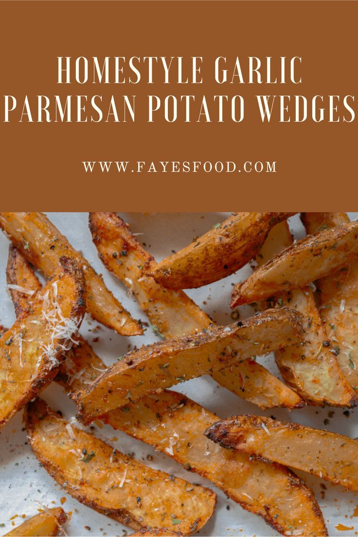 These garlic parmesan potato wedges are the perfect appetizers to serve on their own or with a delicious dipping sauce. They’re fluffy on the inside and crispy on the outside. These wedges pack a flavor punch as you get a bit of spice and saltiness. They’re so good, easy to make and it’s hard to eat just one. #potatorecipes #fries #potatowedges #appetizers #easyappetizers #appetizerrecipes #potatorecipes Parmesan Potato Wedges, Garlic Parmesan Potatoes, Parsley Potatoes, Perfect Appetizers, Appetizers Easy, Appetizer Snacks, Potato Recipes, Snack Recipes, Herb Seasoning