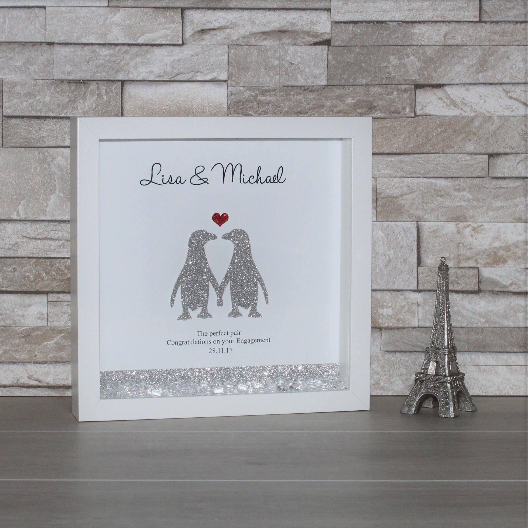 ENGAGEMENT PRESENT PHOTO FRAME ENGAGEMENT GIFT engaged couple gift present