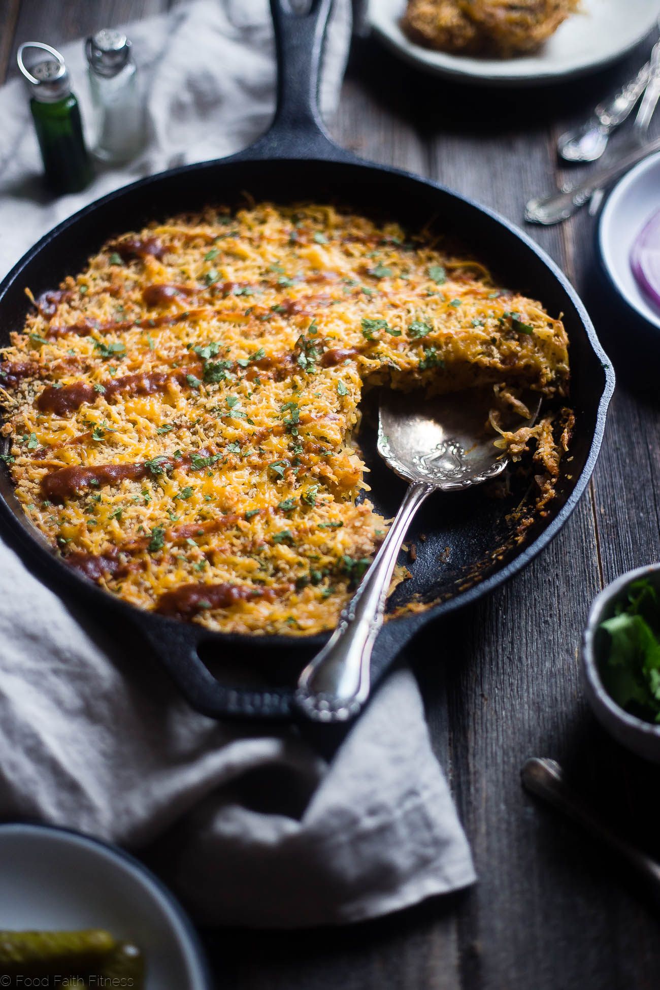 BBQ Chicken Spaghetti Squash Casserole This low carb