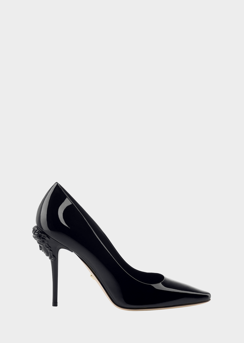 white versace palazzo pumps