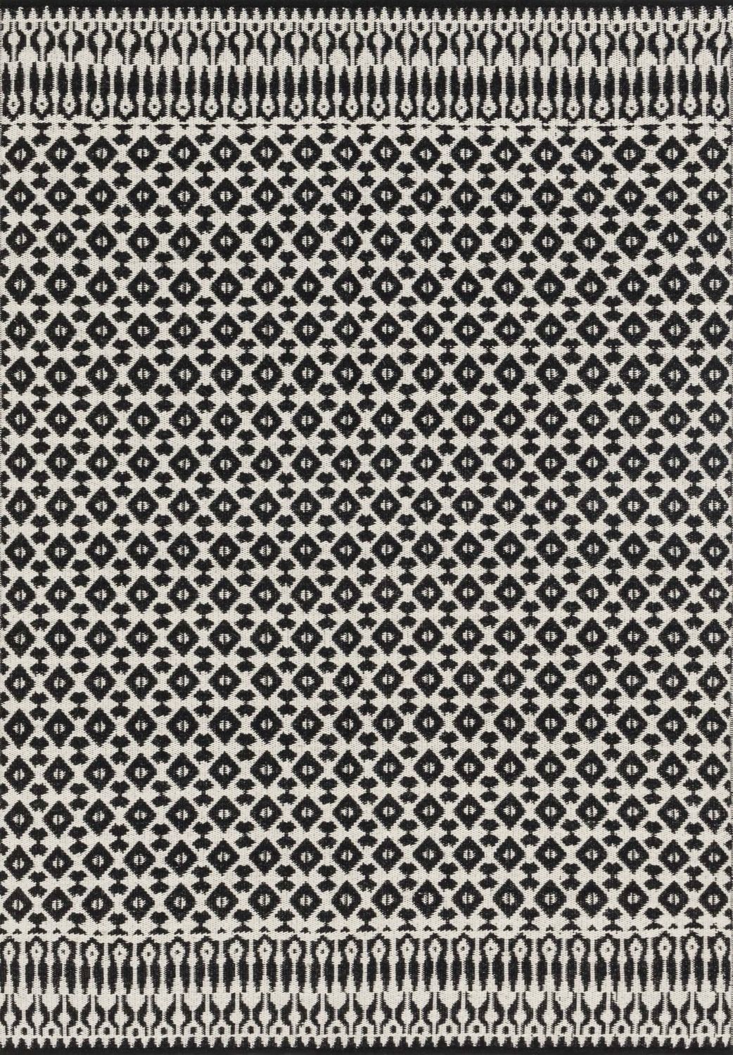 Emmie Kay | Ivory - Black Area Rug Pad, 5x7 Area Rug, Area Rugs, Value
