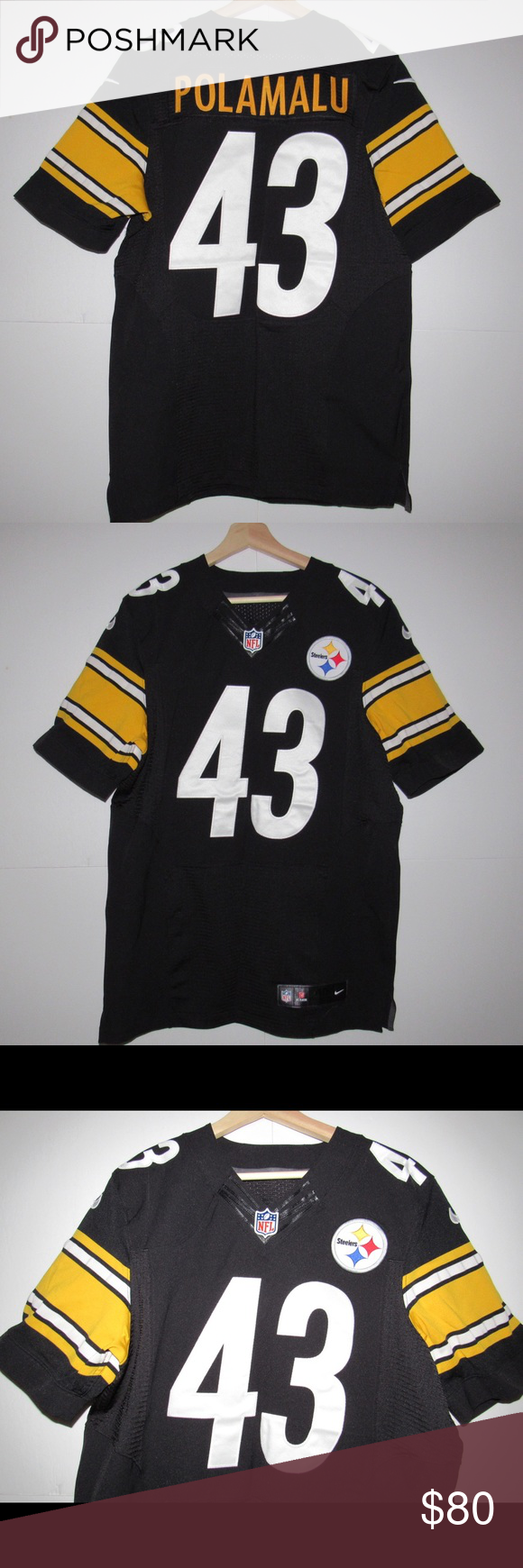 Pitt Steelers Polamalu Nike Elite On Field Jersey Pittsburgh Steelers Pitt Steelers Polamalu Nike Elite On Field Jersey Pittsburgh Steelers