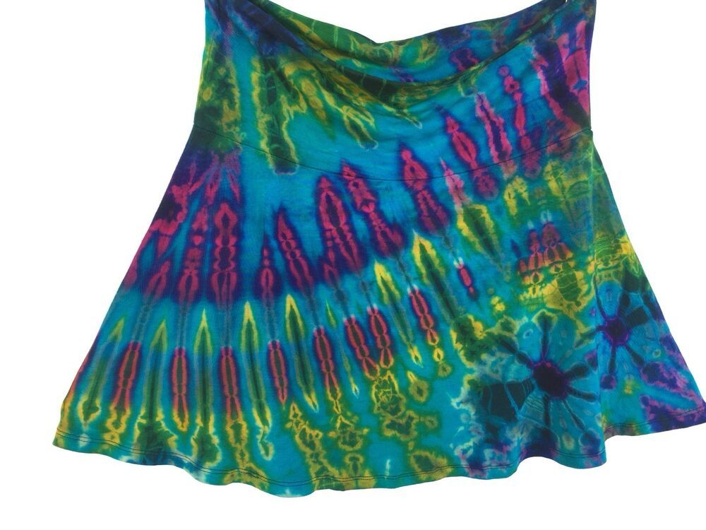 Can You Tie Dye Rayon Spandex One Size Fit M 2x Green Tie Dye Tunic Top Dress Pockets Rayon Spandex Boho New Kathmanduimports Tunic Casual Tie Dye Tunic Top Tie Dye Tunics Tops