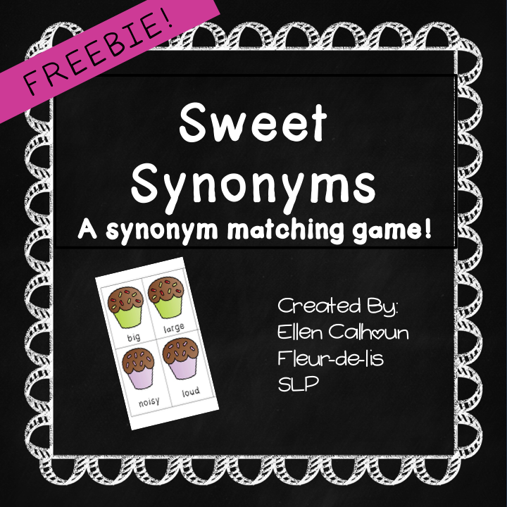 Sweet Synonyms Matching Game Matching Games Reading Vocabulary Synonym Sweet Synonyms Matching Game Matching Games Reading Vocabulary Synonym