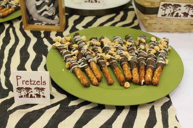 12 Lion King Guard Inspired Safari Animal Print Chocolate Pretzel Rods Baby Shower Birthday Favors Lion King Baby Shower Safari Baby Shower Boy Lion King Baby
