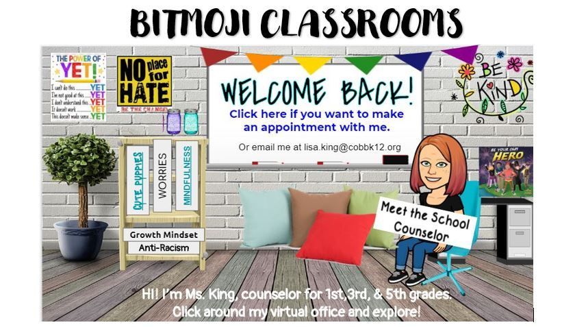 Bitmoji Classrooms For Virtual Lessons School Counselor Classroom School Counselor Office Virtual School