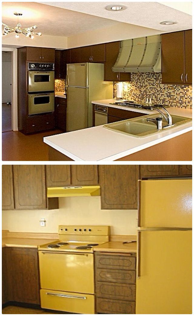 picture Vintage Harvest Gold Appliances avocado green harvest gold appliances retro home retro home decor retro kitchen