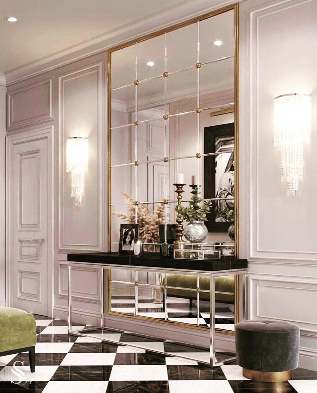 Glamorous Via Pinterest For More Inspirations Follow Elysse Inspirations Elysse Inspirations Ely Hall Decor Entrance Hall Decor Neoclassical Interior