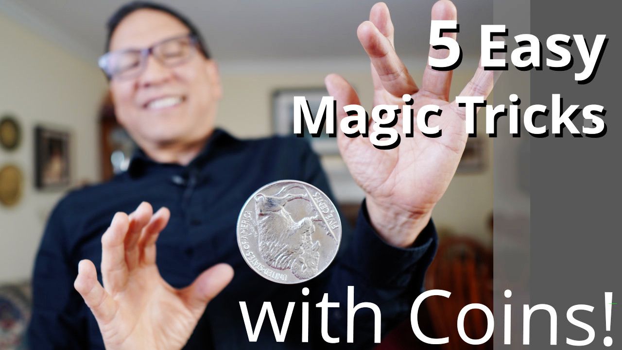 Learn some easy coin magic tricks for beginners and kids in this video