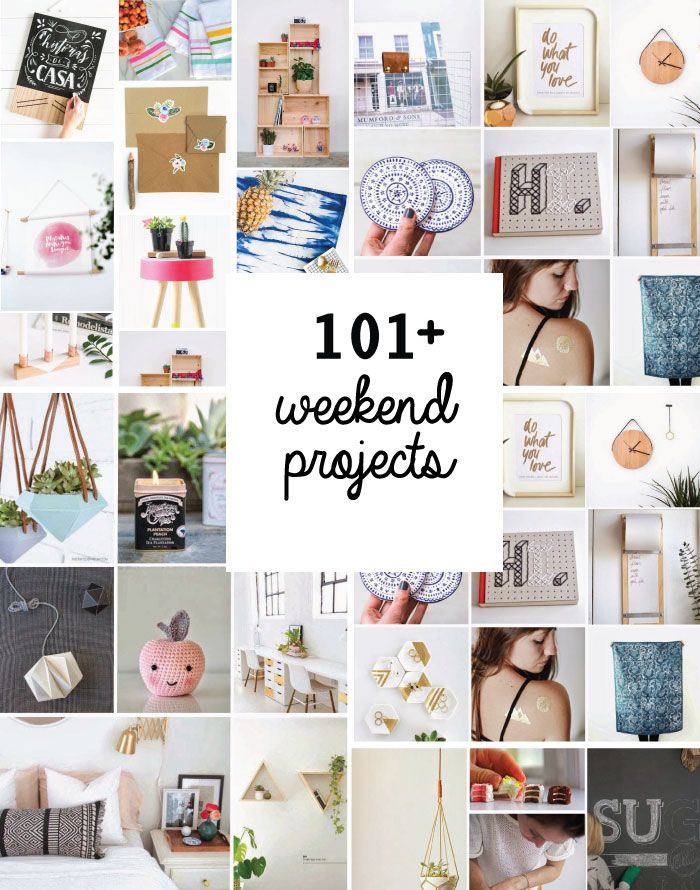 101 Awesome Weekend DIY Projects to Bookmark! (Poppytalk)