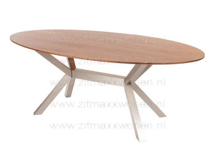 Eettafels Eettafel ovaal Ellips Walnut carola ...