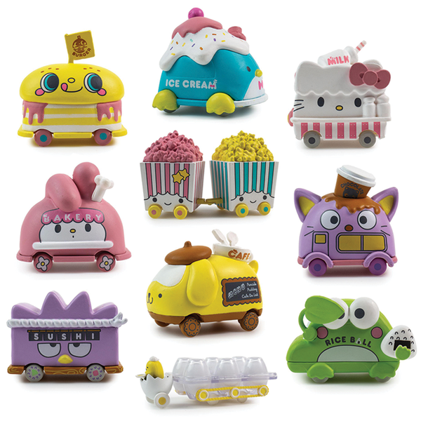 1 Figure Kidrobot Hello Kitty Micro Vehicle Series Blind Bag Mini Figure NEW