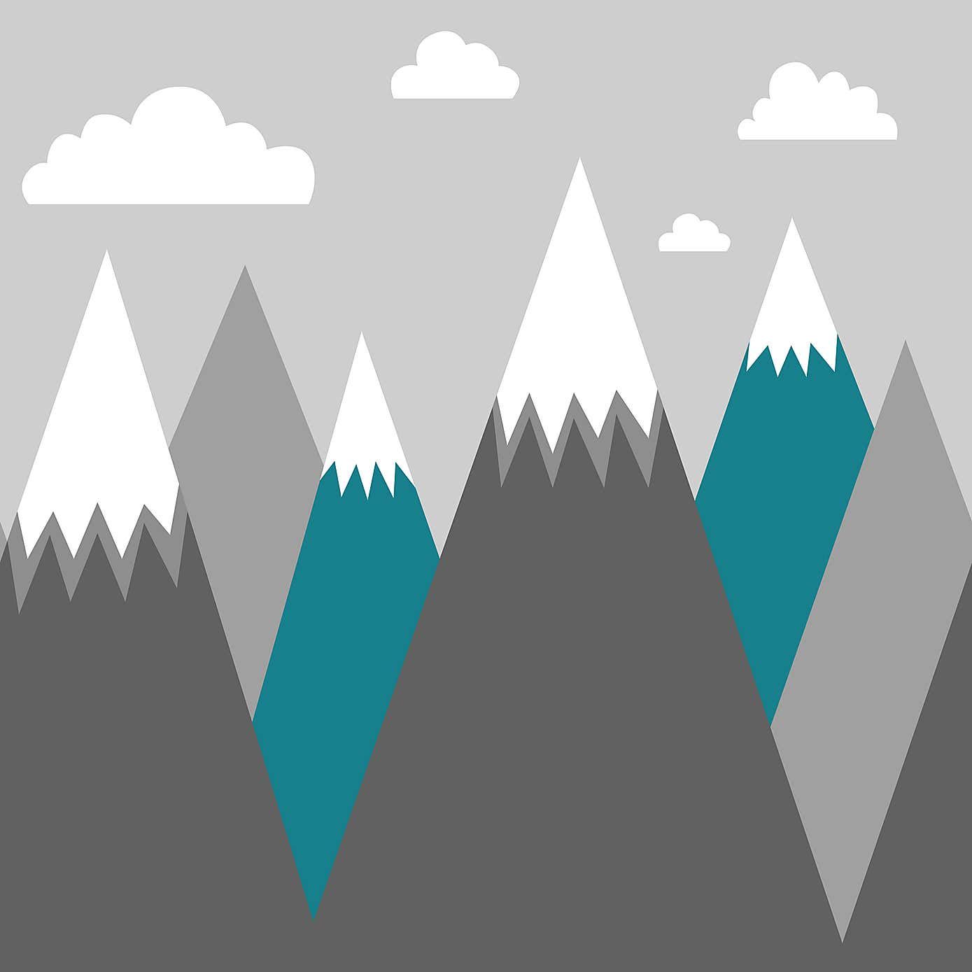 Kids Room Murals, Nursery Mural, Boy's Bedroom, Kids Bedroom, Mountain Mural Kids Room, Wall Transfers, Mountain Wallpaper, Kids Zone, Baby Room Decor