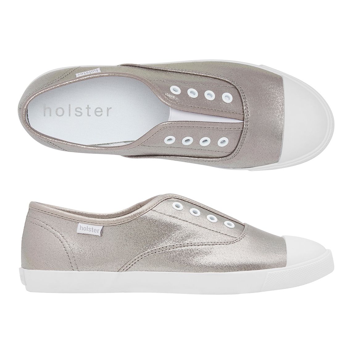 cosmo studded leather and logo trainer