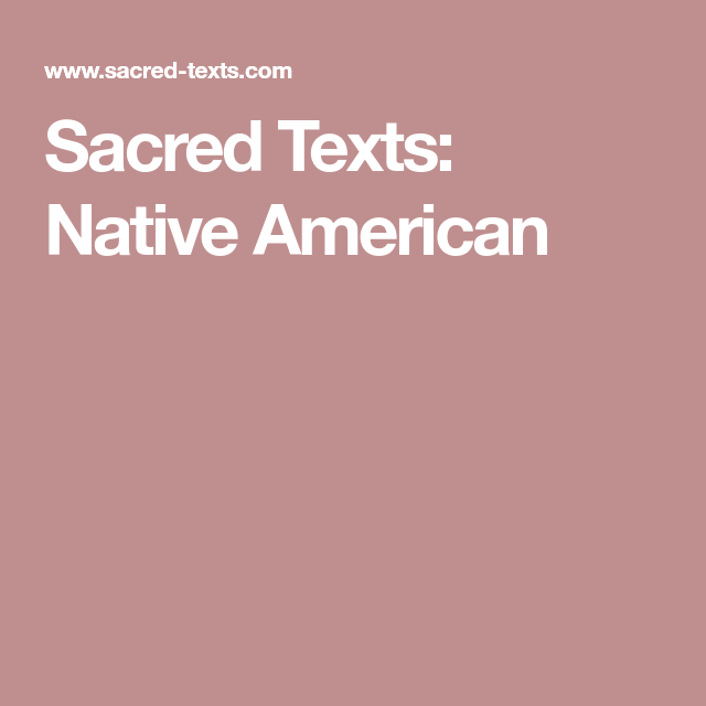 sacred texts native american