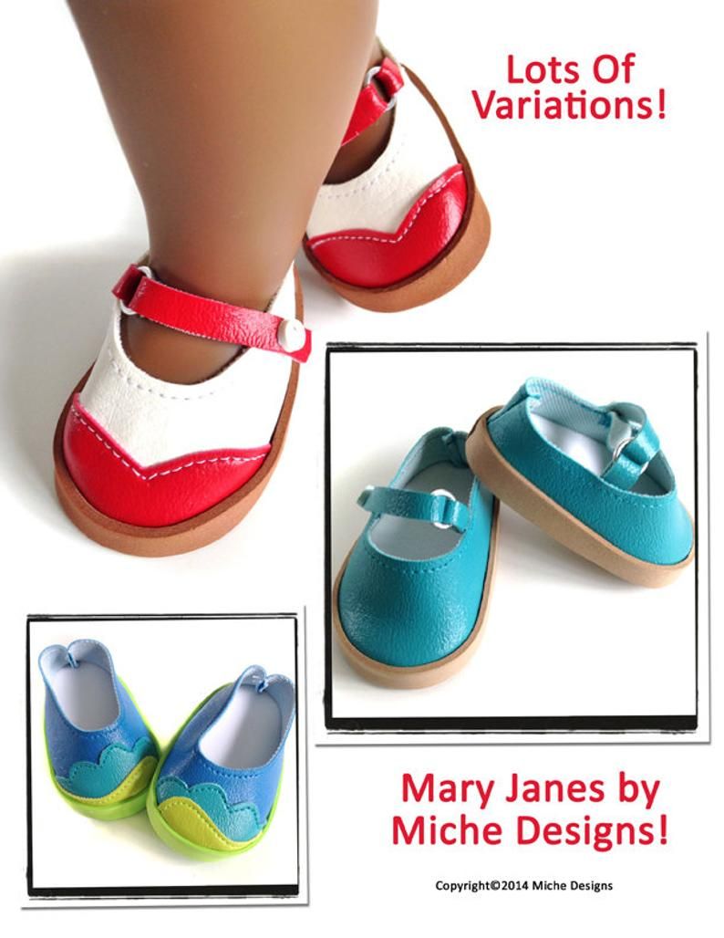 Brown Flower Mary Jane Dress Shoes Fits 18/" American Girl Doll Clothes Shoes