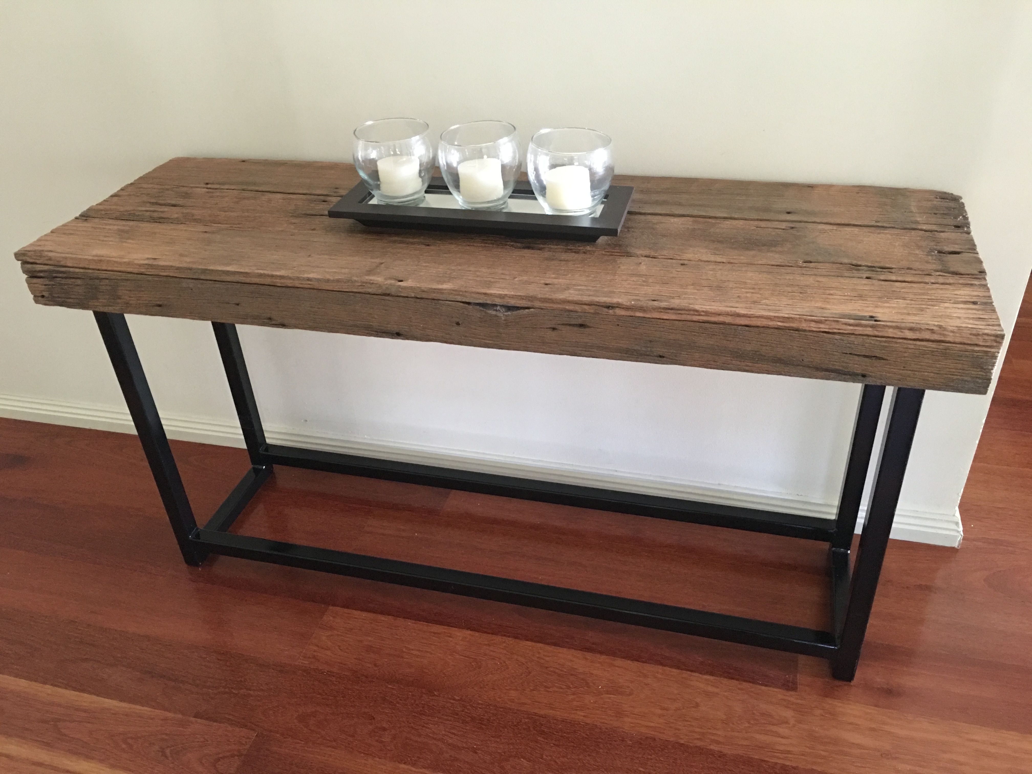 Recycled Hardwood Industrial Hall Console Made By Recycledtimberfurnitureozcom Recycled Hardwood Industrial Hall Console Made By Recycledtimberfurnitureozcom