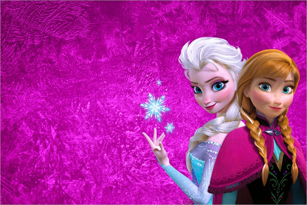Frozen In Blue And Purple Free Printable Invitations Frozen