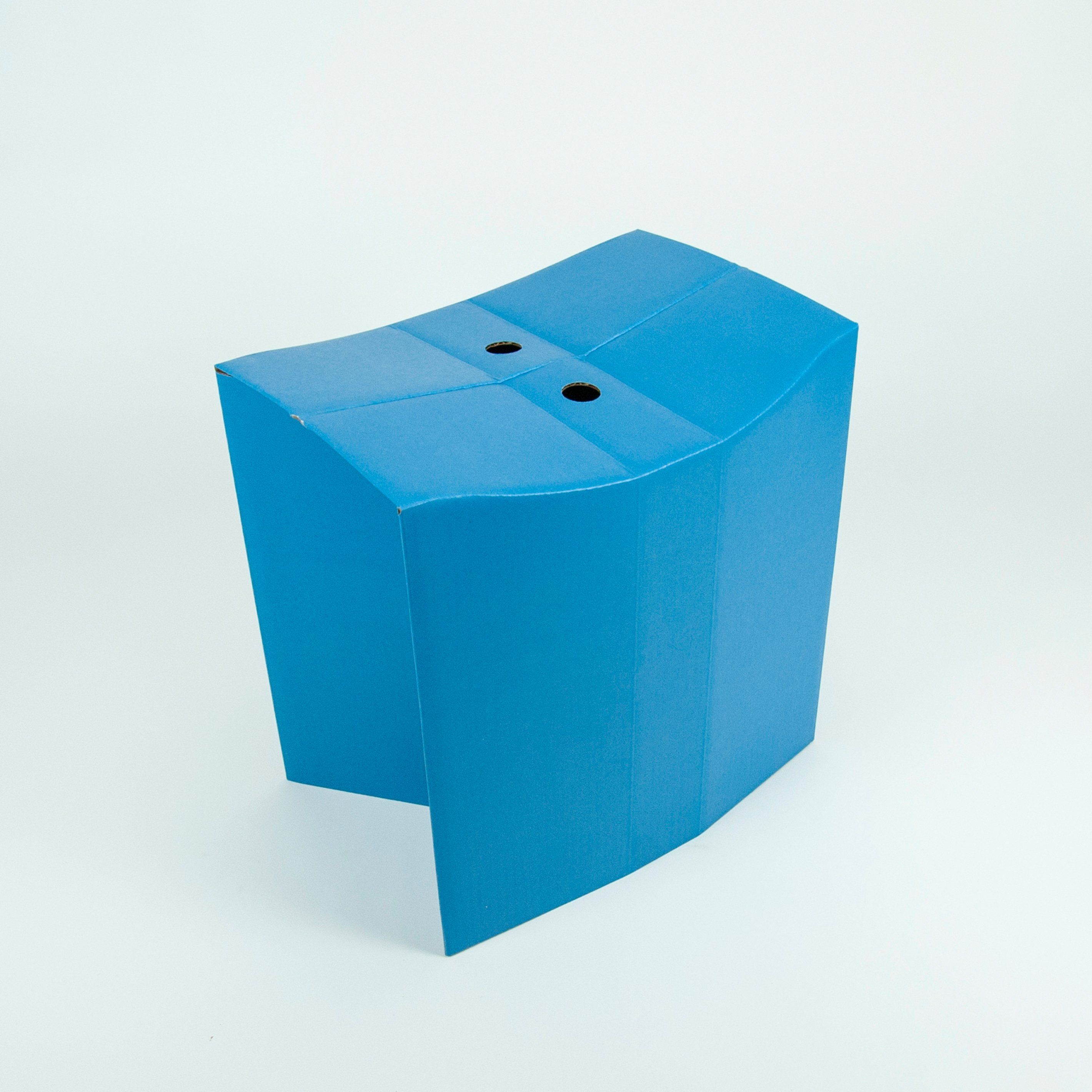 Nomad Stools are modern, temporary seating inspired by our wandering, on-demand culture. Made in Pennsylvania out of FSC certified cardboard and designed to pack flat, the stools are hardware-free, require no assembly and hold up to 250 pounds of seated weight. Sold in packs of two and available in ten fun colors (matching our Nomad System Room Dividers), Nomad Stools are ideal for dinner parties, conferences, trade shows, screenings, and sporting events or as fun and casual seating. Please cont Navy Blue Pantone, Brown Pantone, Corrugated Board, Folding Stool, Outdoor Seating, Sport Event, Seated, Stools, Pennsylvania