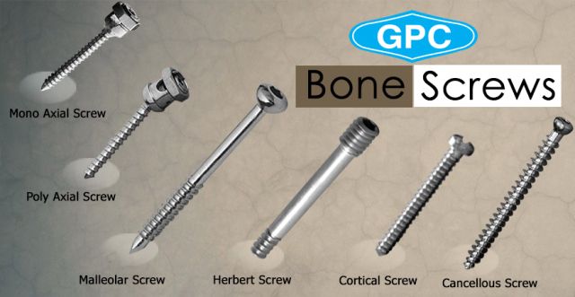 Types of Orthopedic Bone Screws