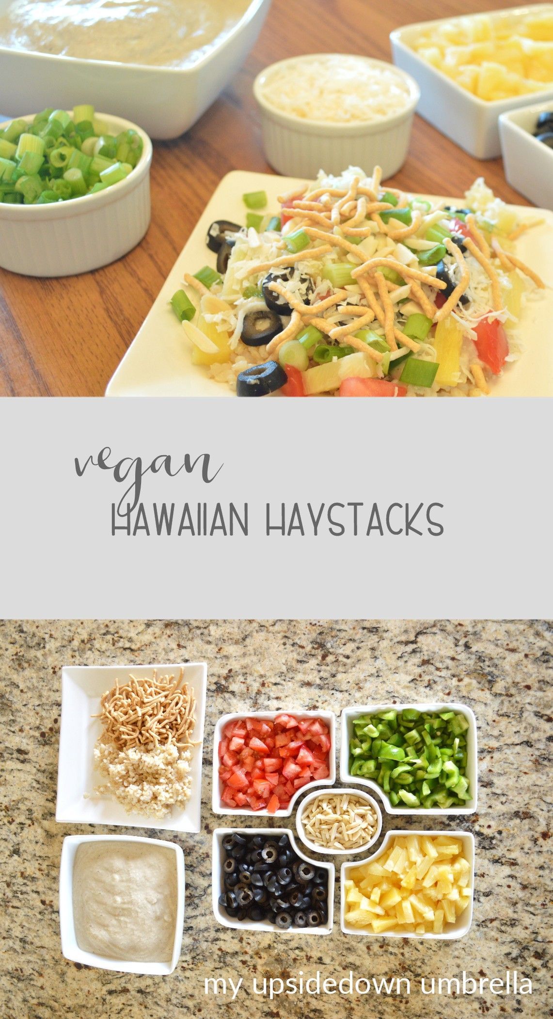 Vegan Hawaiian Haystacks Recipe veganrecipes vegandinner Vegan Hawaiian Haystacks Recipe veganrecipes vegandinner