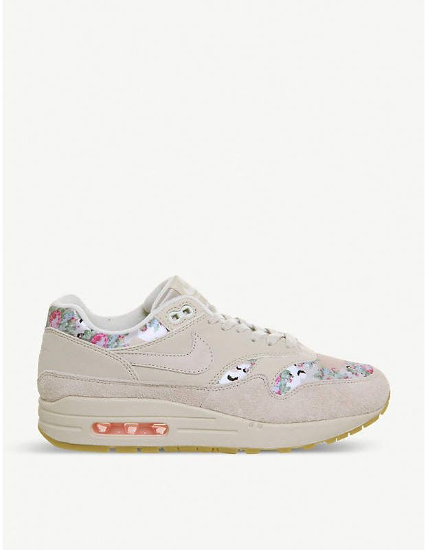 NIKE Air Max 1 floral print leather trainers | Nike leather NIKE Air Max 1 floral print leather trainers | Nike leather