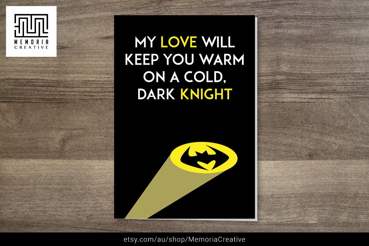 DOWNLOAD Printable Card I Love You Card Batman Card Happy DOWNLOAD Printable Card I Love You Card Batman Card Happy