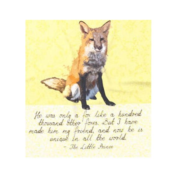 The Little Prince Fox Wall Art Canvas Painting Pictures Gray Movie Quote Poster