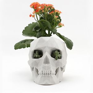 Make a clear style statement and add some personality to your home with a 3D-printed, full-scale skull planter. Each is made to order, so you're free to pick from any color via the PMS, RGB, CMYK or HSV scales. The angular piece offers plants a happy home and will surely be a conversation starter. 3d Printing Business, 3d Printing Diy, 3d Printing Service, Printing Services, 3d Laser Printer, Best 3d Printer, 3d Printer Designs, 3d Printer Projects, 3d Projects