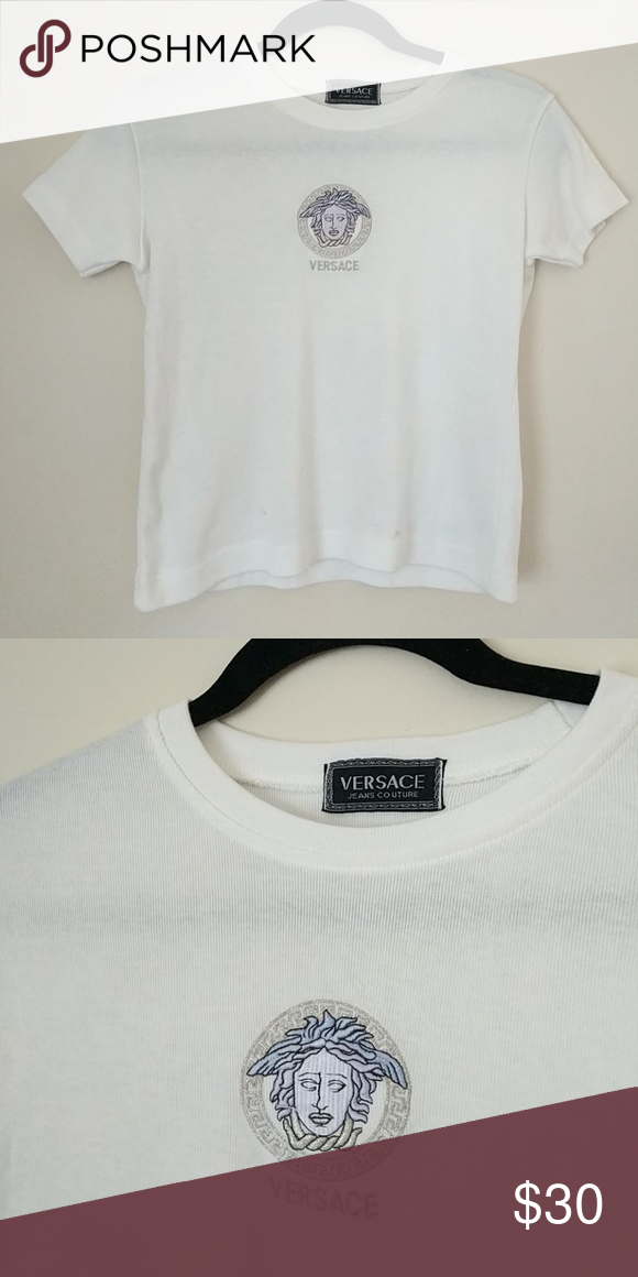 versace white tee