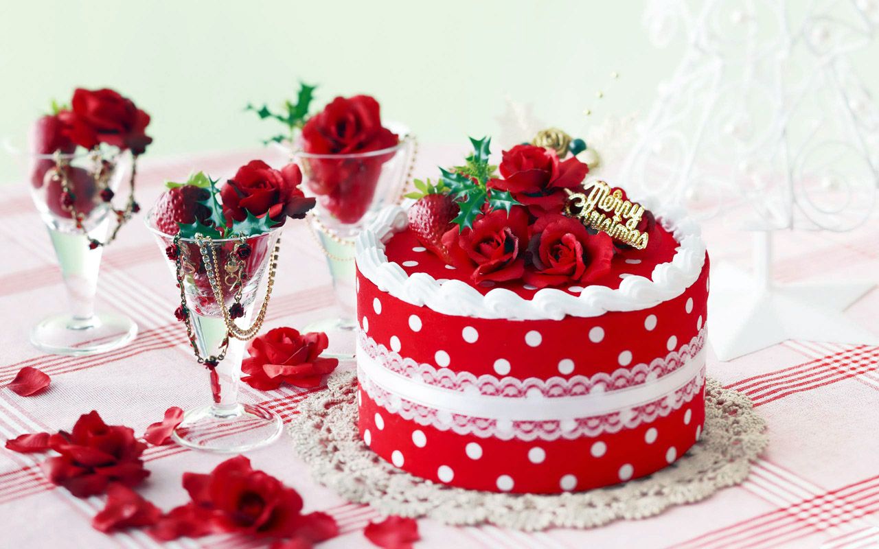 christmas cake romantic wallpaper christmas wallpapers pinterest