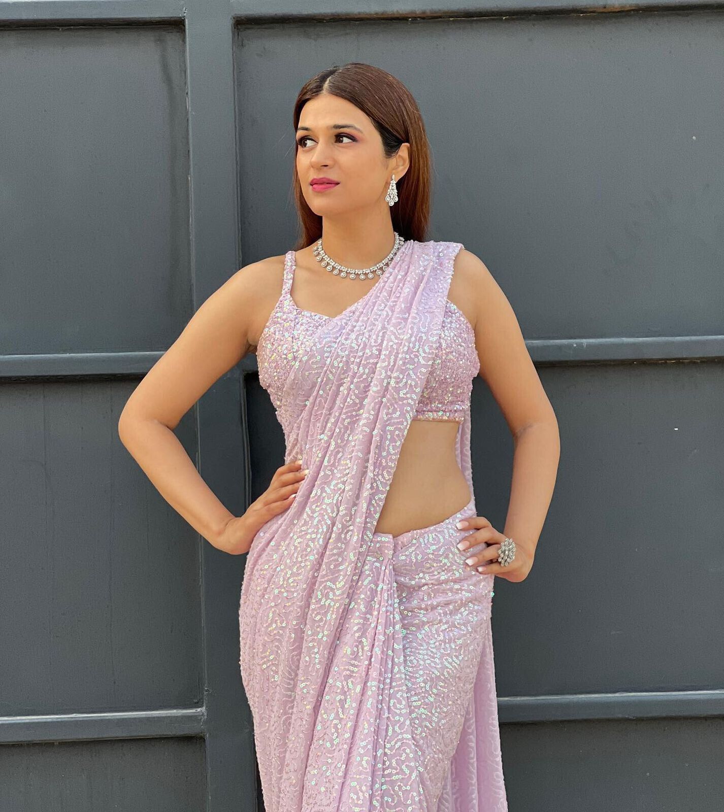 Saree Indian Party Wear Wedding Designer Pakistani Bollywood Pink Saree Blouse Backless Dress Formal, Sleeveless Formal Dress, Formal Dresses, Pink Saree Blouse, Indian Party Wear, Lace Border, Wedding Designs, Pakistani, Bollywood