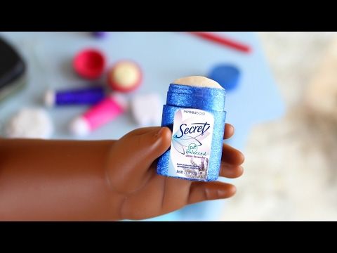 Doll Deodorant DIY | How to Make American Girl Doll Deodorant Stick - YouTube #americangirldollcrafts