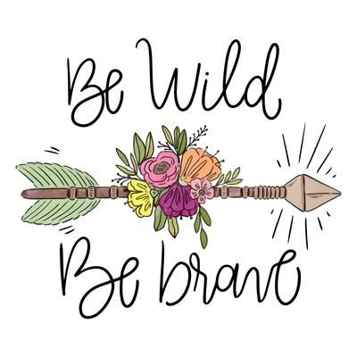 Download Boho Arrow With Leaves, Flowers And Lettering | Vector art design, Flower drawing, Vector free