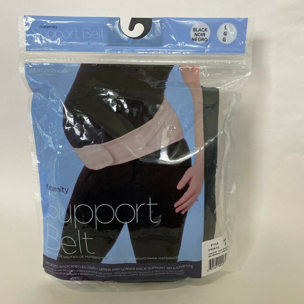Motherhood Maternity Support Belt Black Upper Lower Back Support Size Large Motherhoodmaternity Maternity In 2020 Maternity Belt Lower Back Support Maternity Support