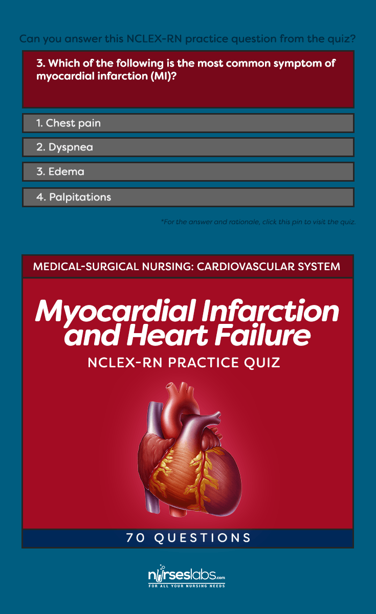 NCLEXRN Quiz Myocardial Infarction and Heart Failure (70 Questions