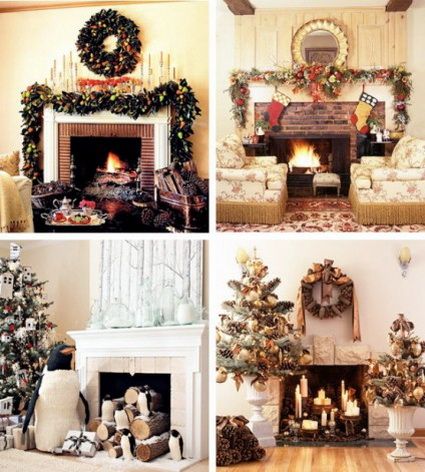 Decoración navideña para la chimenea Navidad, Detalles navideños y - decoracion de chimeneas Decoración navideña para la chimenea Navidad, Detalles navideños y - decoracion de chimeneas