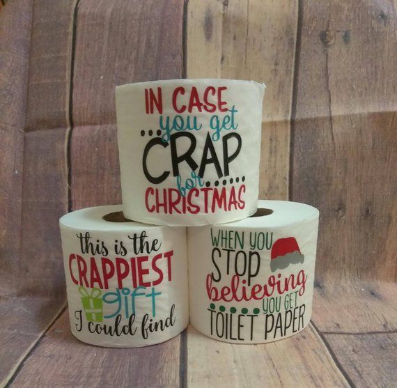 Funny Christmas Toilet Paper Gift Funny Secret Santa Gift White Elephant Gift To...